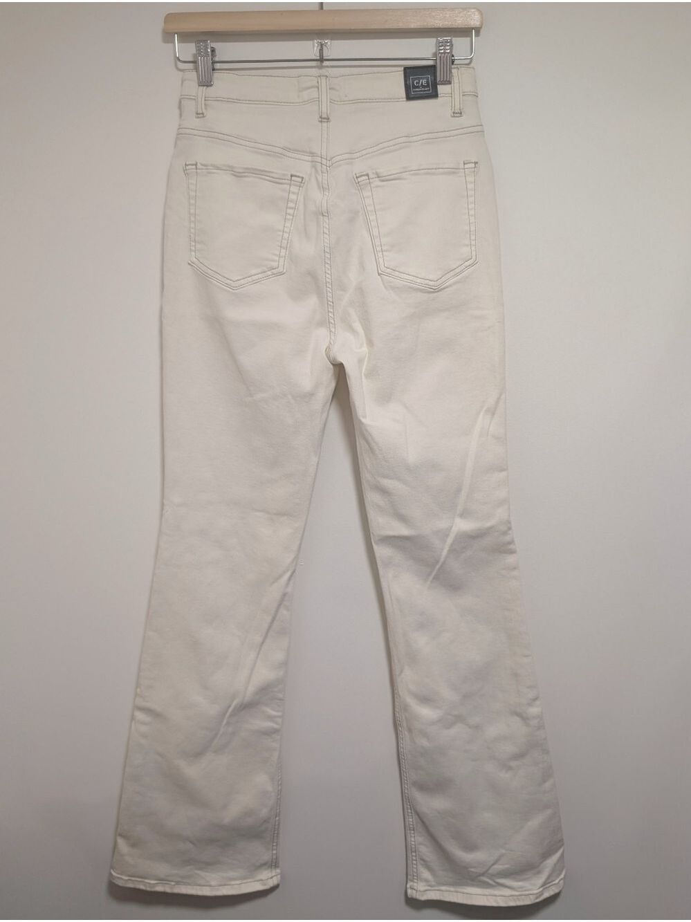 C/E by Current/Elliott | High Rise Flare In Bentonite Ivory - Picture 2 of 13